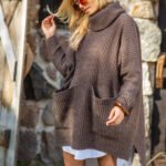 Oversize polo sweater