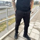 Linnebyxor herr svart